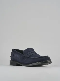 Mocassini camoscio blu