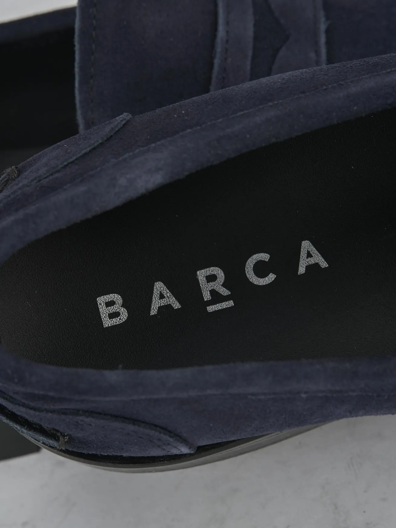 Mocassini camoscio blu