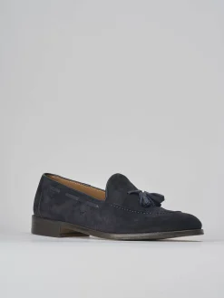 Mocassini camoscio blu