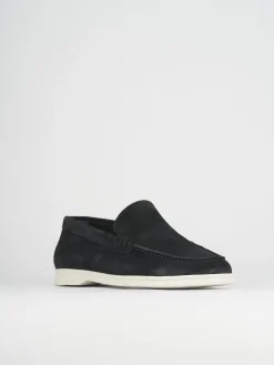 Mocassini camoscio blu