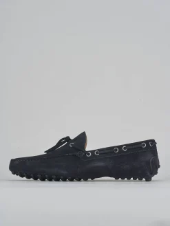 Mocassini camoscio blu