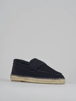 Mocassini camoscio blu