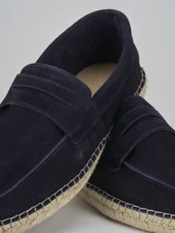 Mocassini camoscio blu