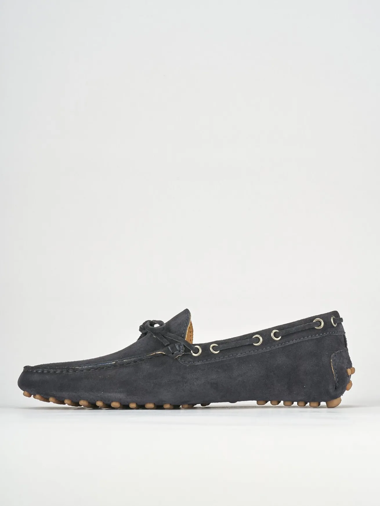 Mocassini camoscio blu