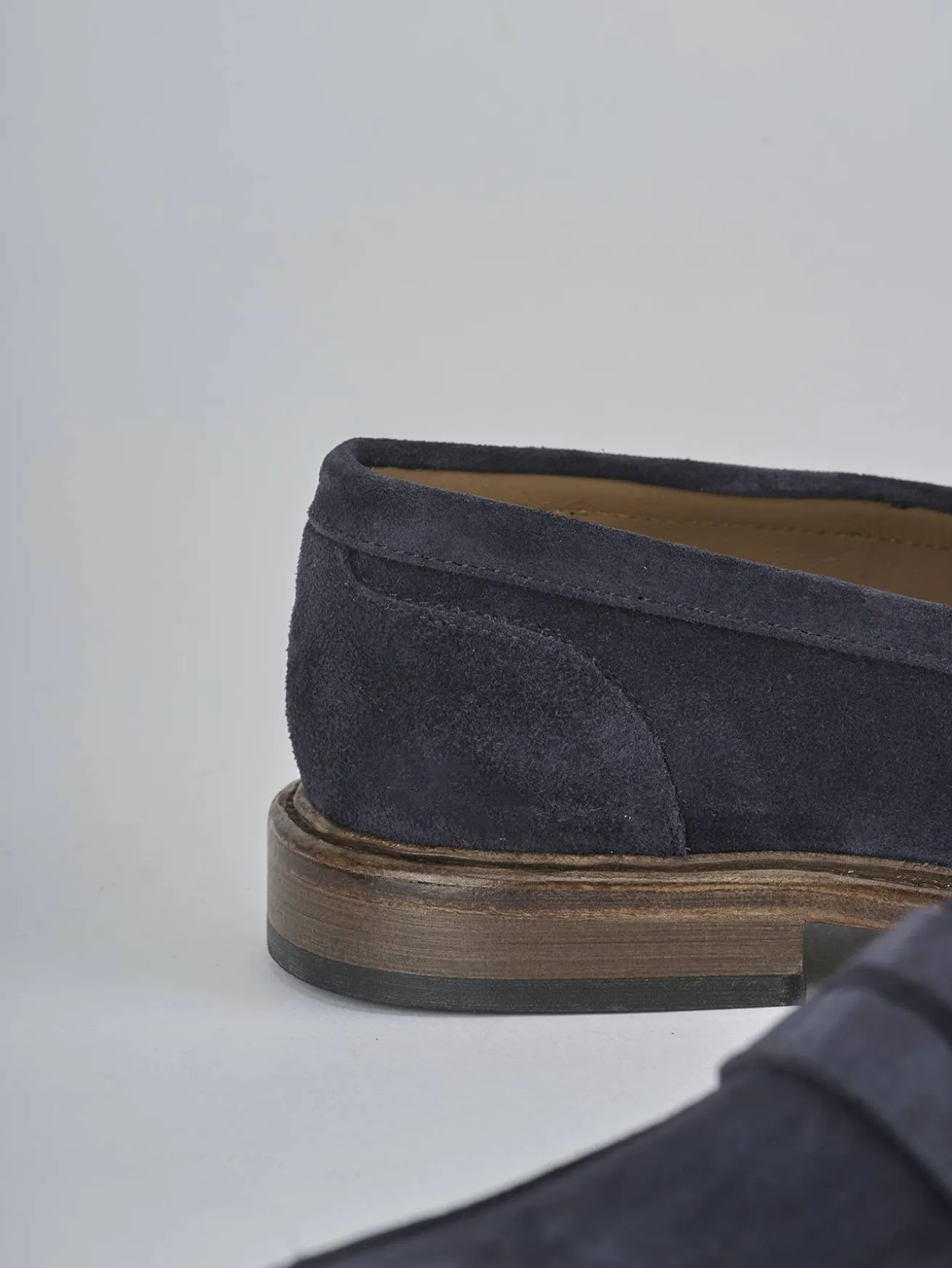 Mocassini camoscio blu