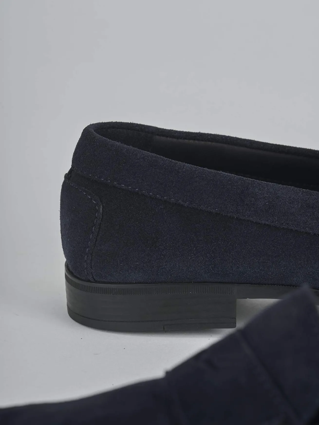 Mocassini camoscio blu