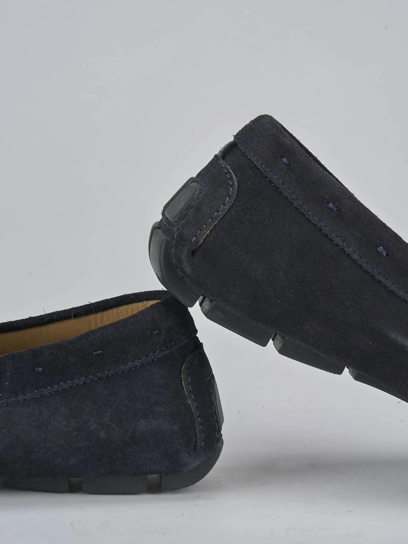 Mocassini camoscio blu