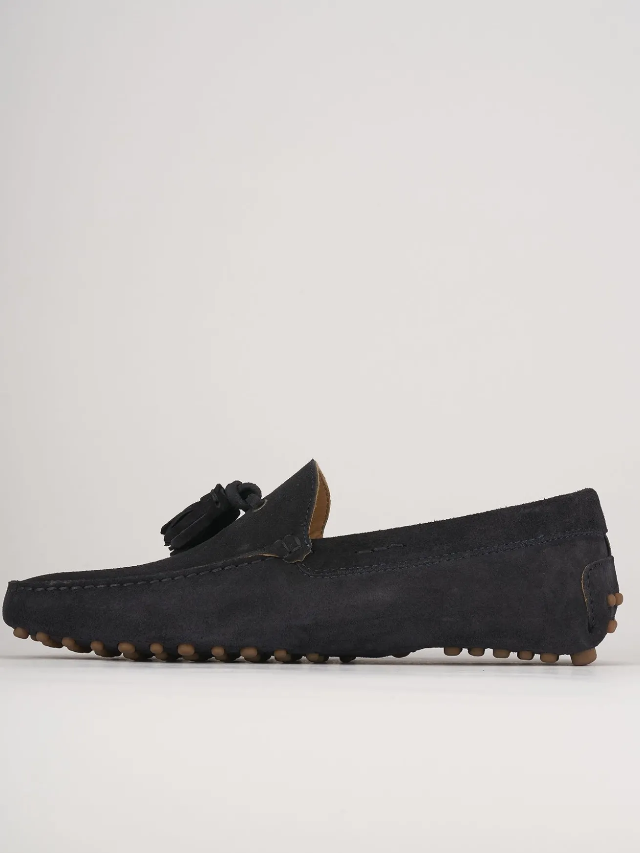 Mocassini camoscio blu