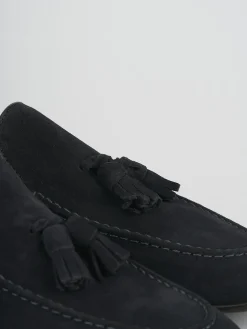 Mocassini camoscio blu