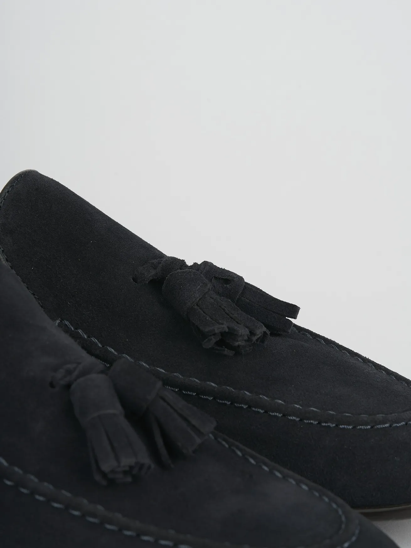 Mocassini camoscio blu