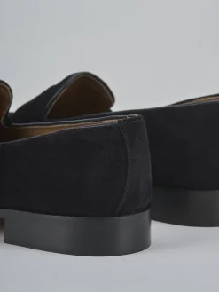 Mocassini camoscio blu