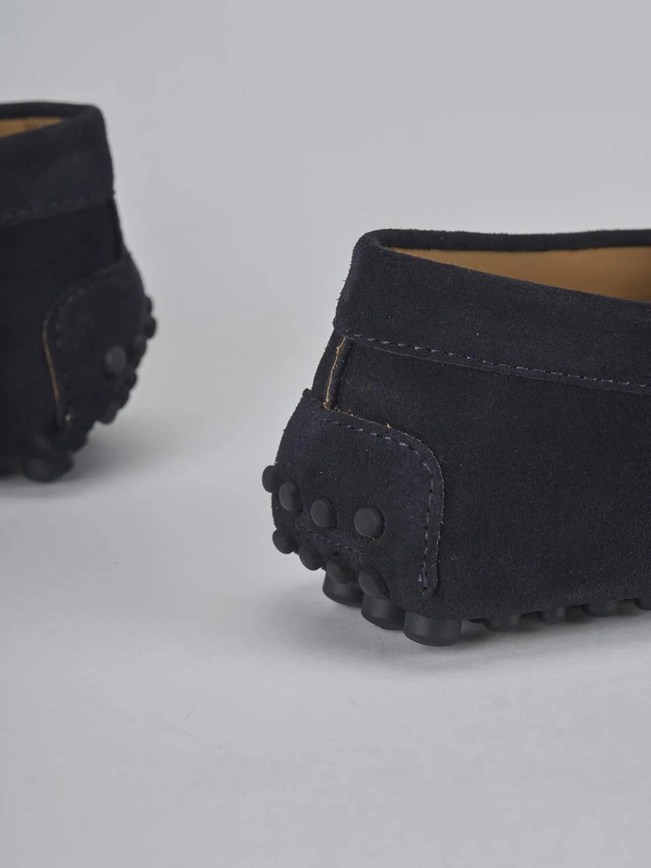 Mocassini camoscio blu