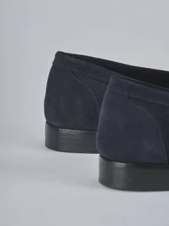 Mocassini camoscio blu