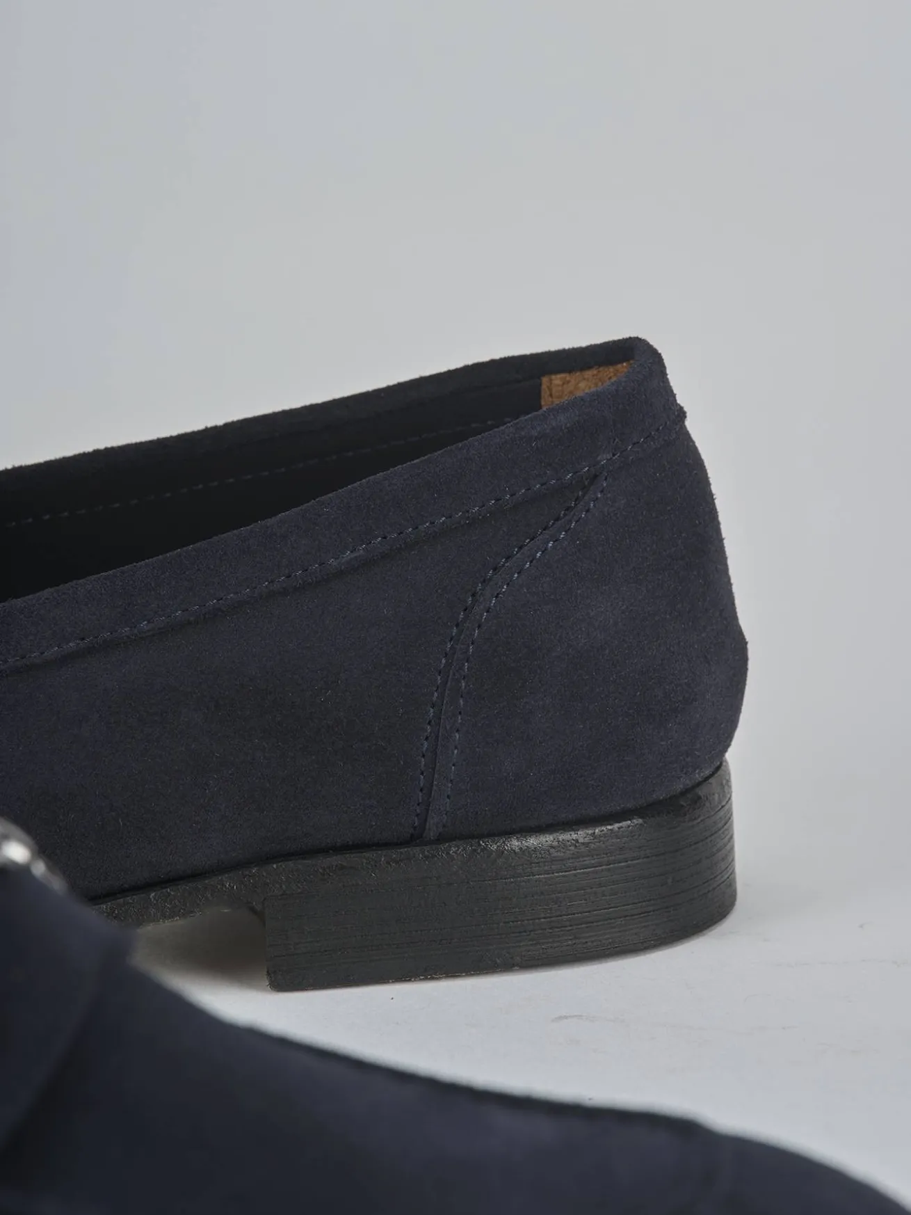 Mocassini camoscio blu