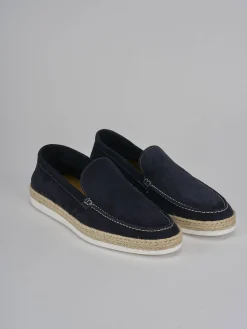 Mocassini camoscio blu