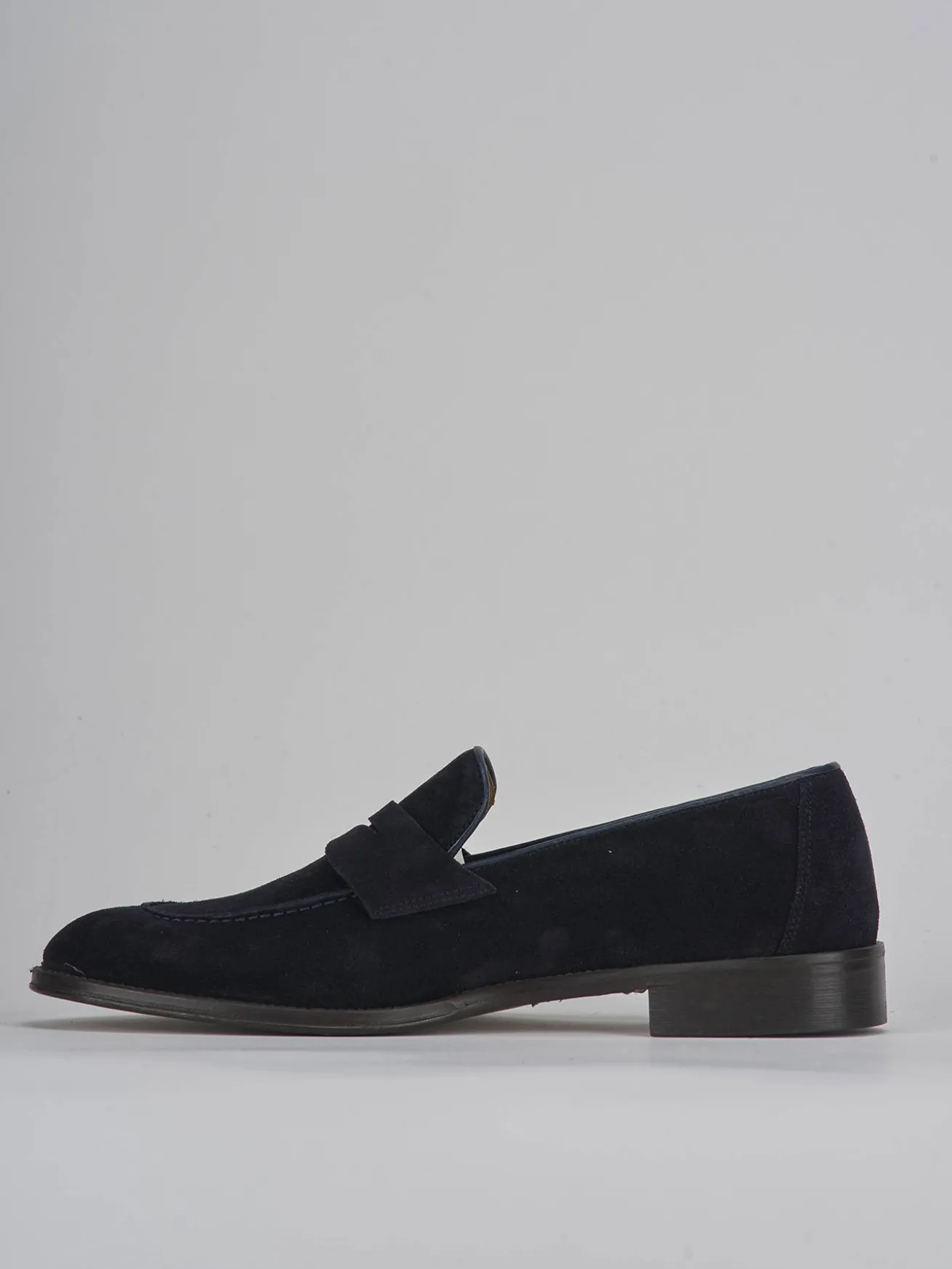 Mocassini camoscio blu