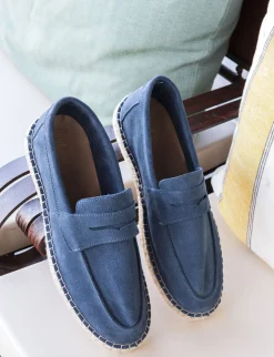 Mocassini camoscio jeans