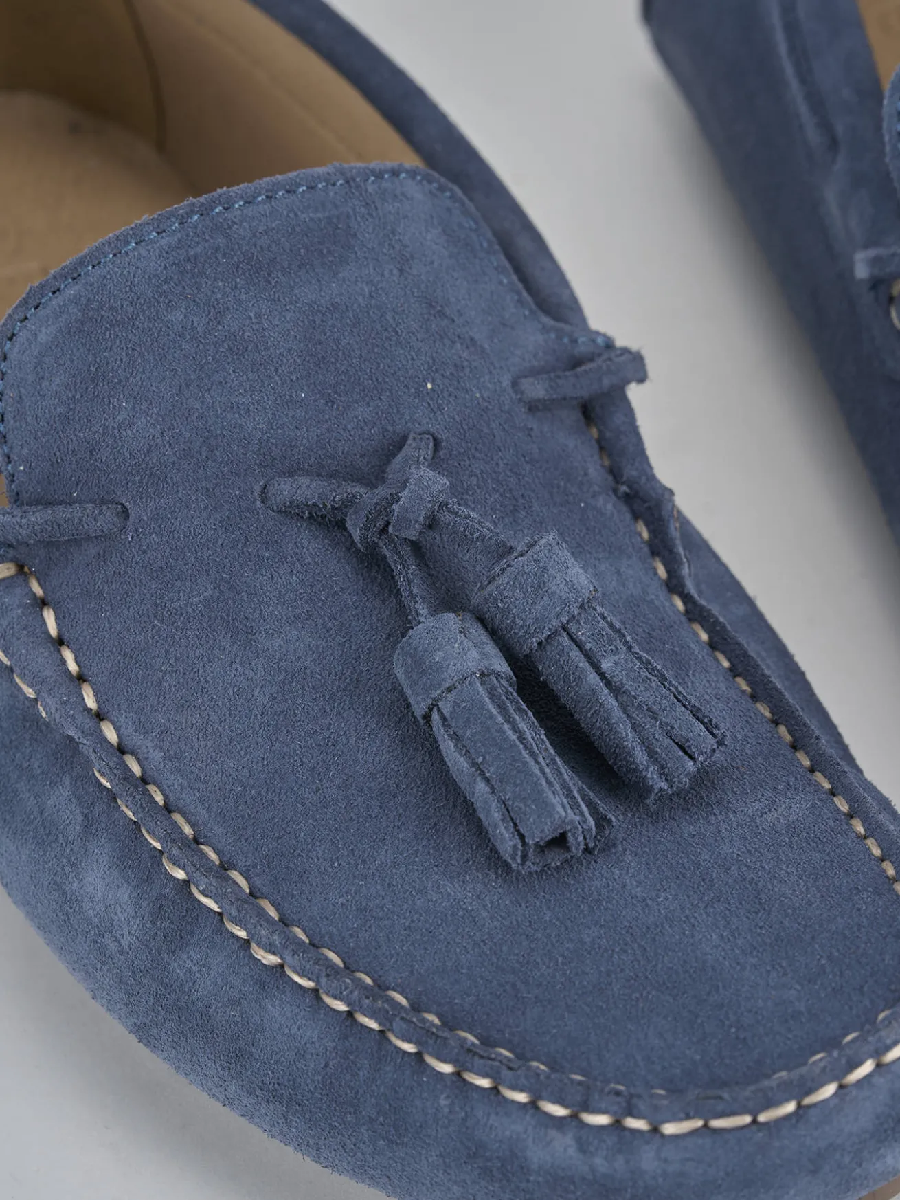 Mocassini camoscio jeans