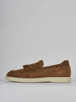 Mocassini camoscio marrone