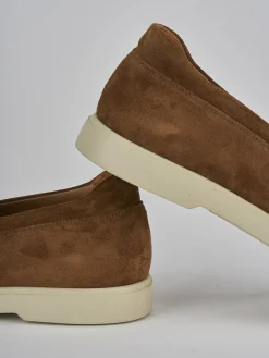 Mocassini camoscio marrone