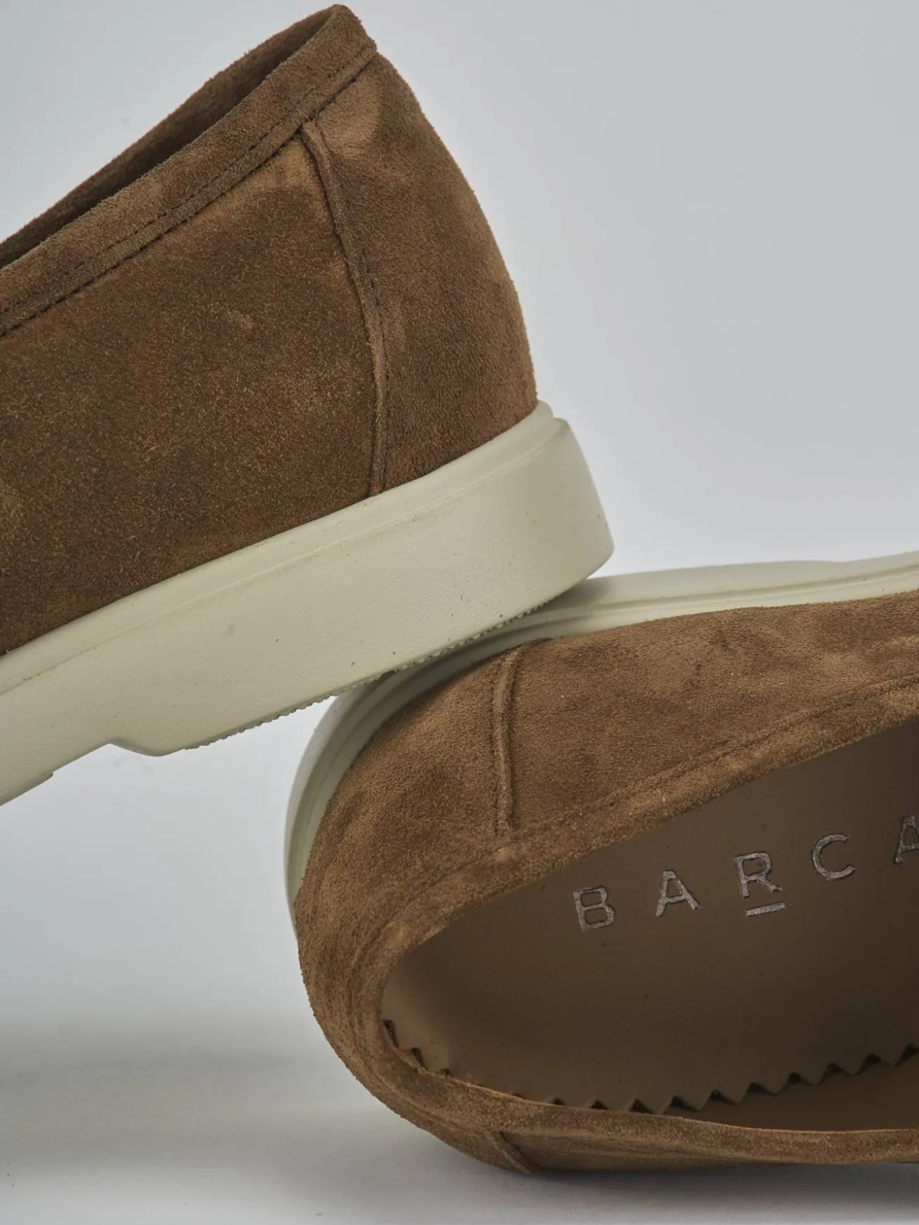 Mocassini camoscio marrone