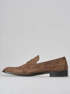 Mocassini camoscio marrone