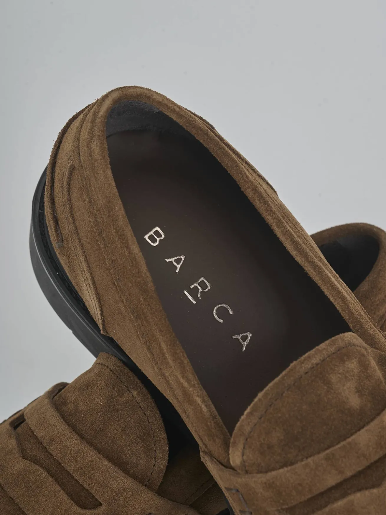 Mocassini camoscio marrone