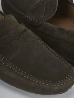 Mocassini camoscio testa