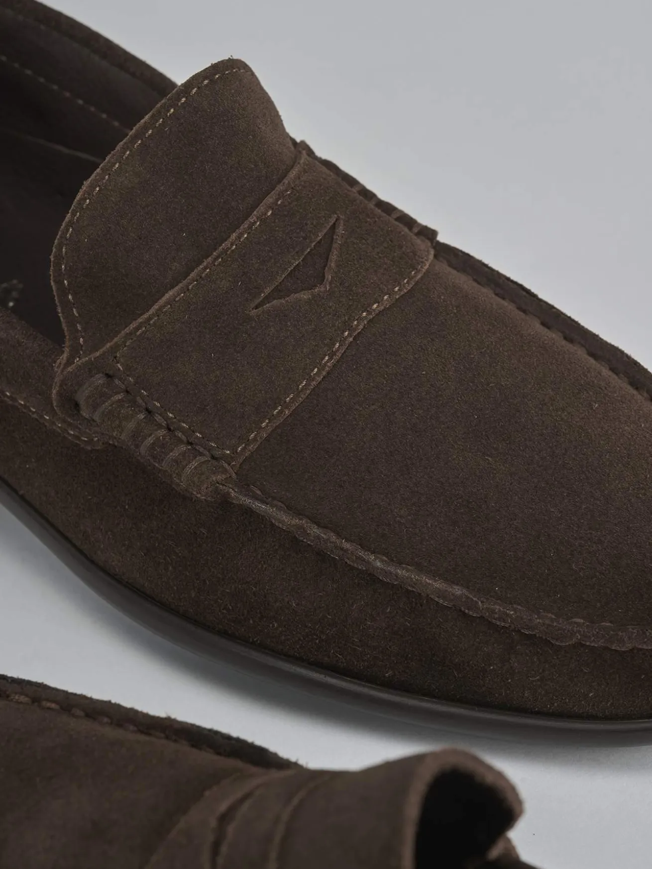 Mocassini camoscio testa