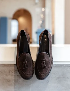 Mocassini camoscio testa