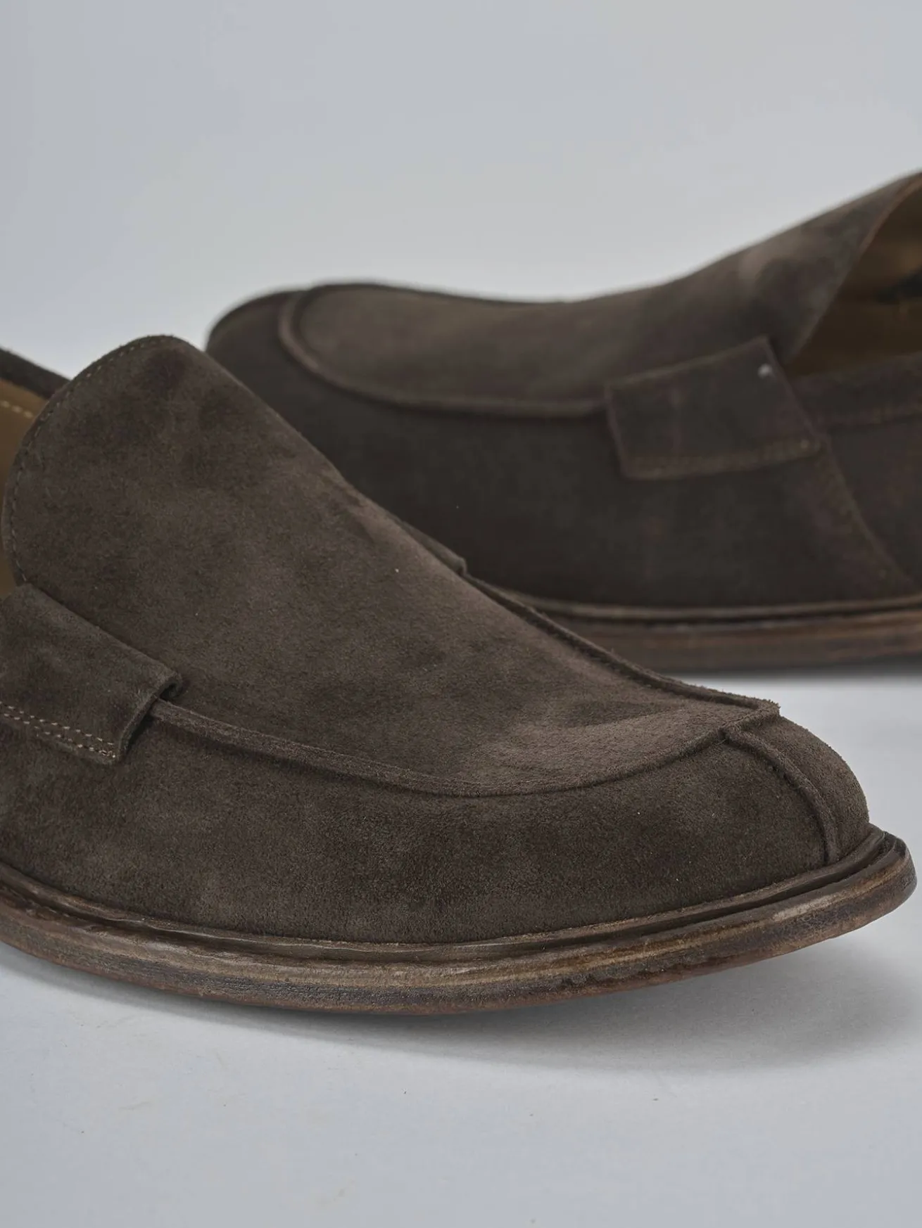 Mocassini camoscio testa