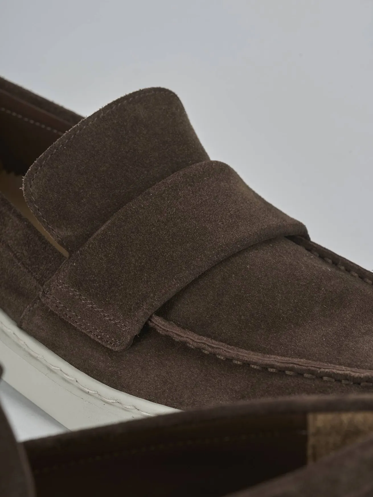 Mocassini camoscio testa