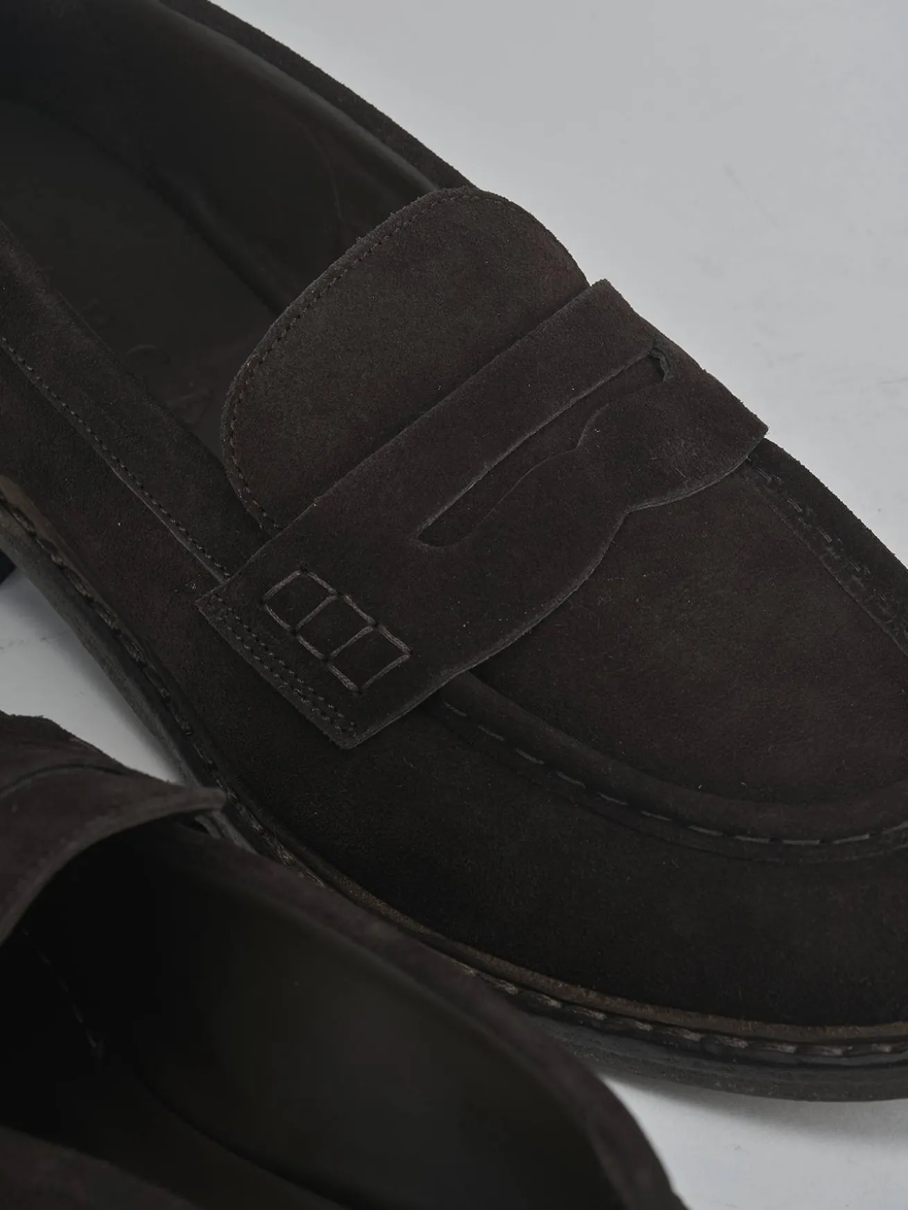 Mocassini camoscio testa