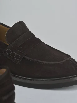 Mocassini camoscio testa