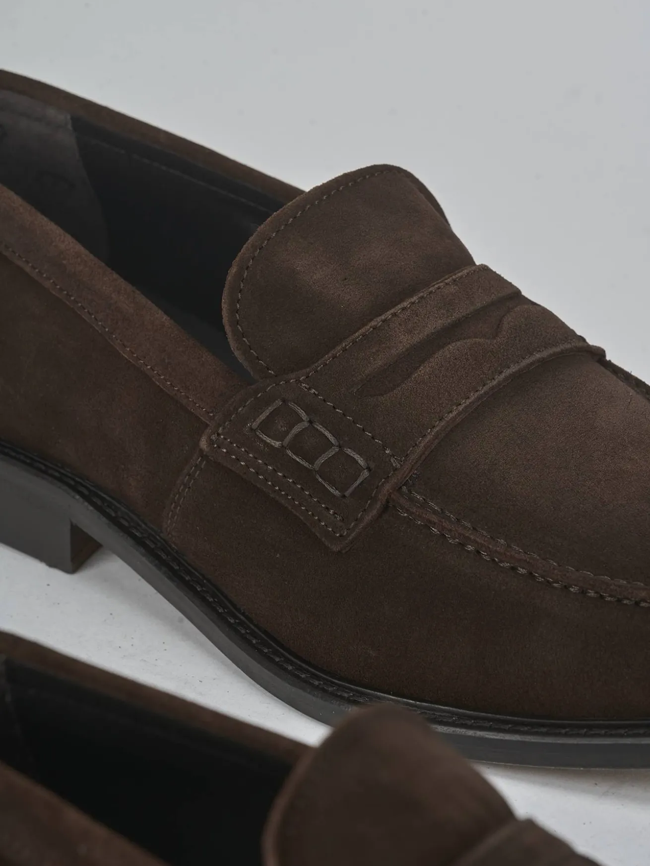 Mocassini camoscio testa