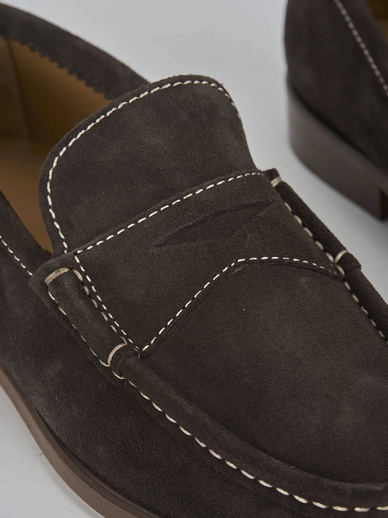 Mocassini camoscio testa