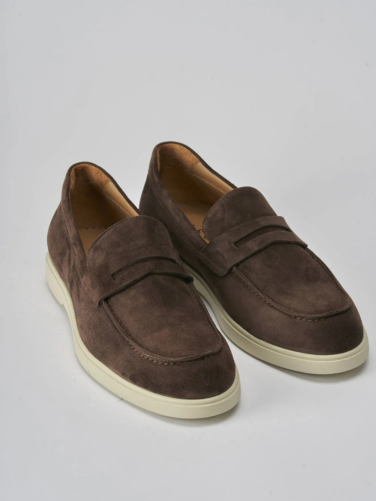 Mocassini camoscio testa