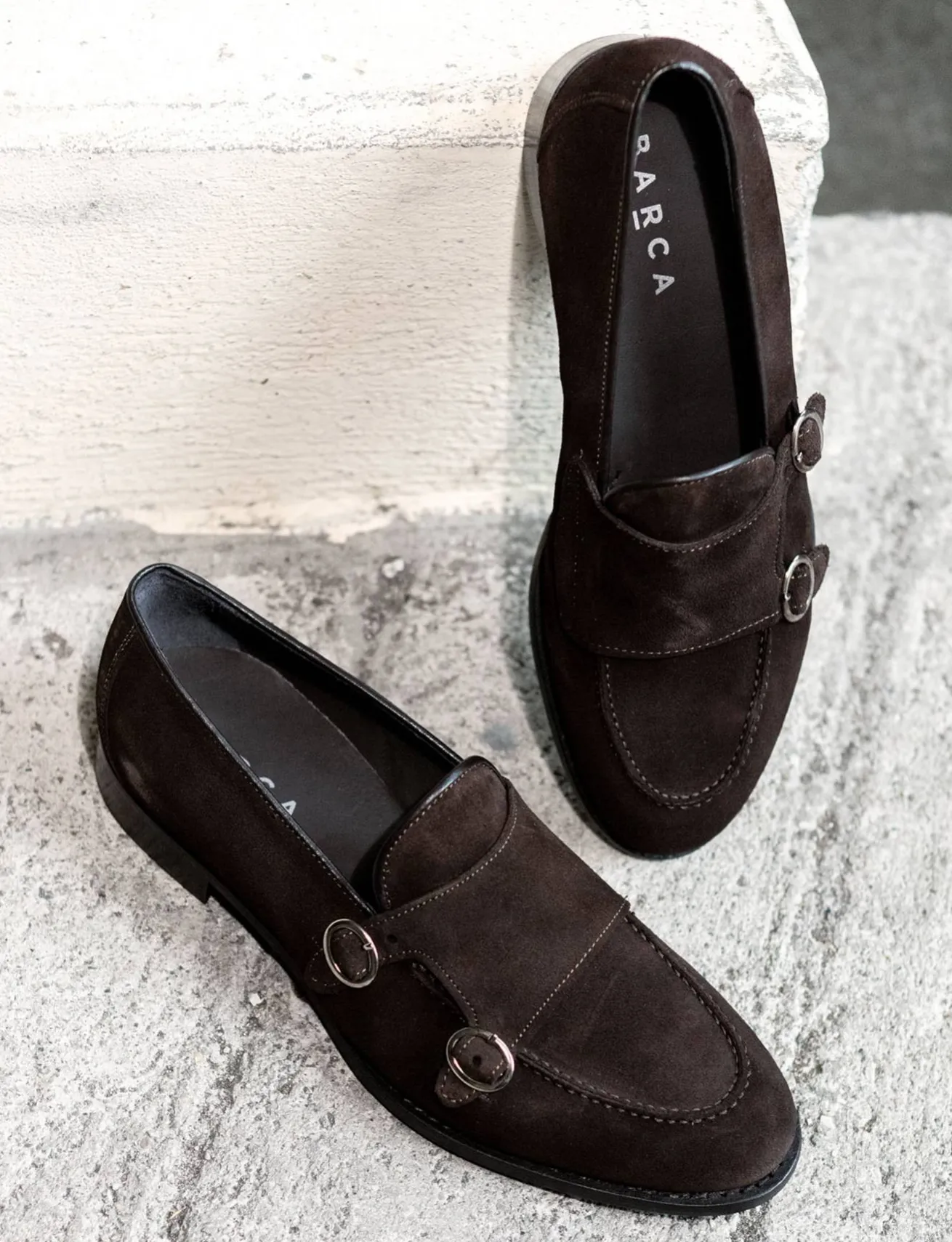 Mocassini camoscio testa