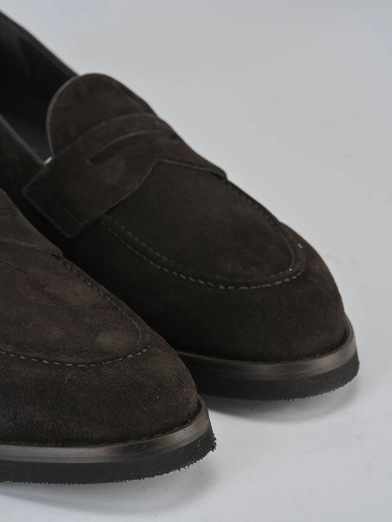 Mocassini camoscio testa