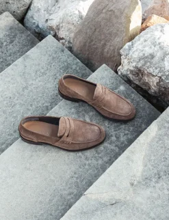 Mocassini camoscio testa