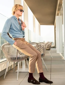 Mocassini camoscio testa