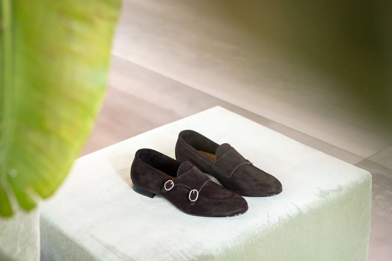 Mocassini camoscio testa