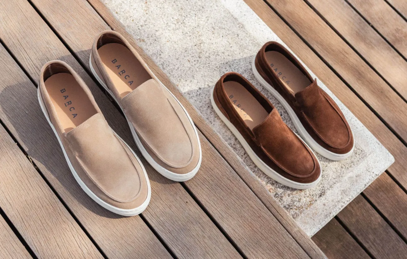 Mocassini camoscio testa