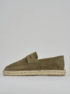 Mocassini camoscio verde