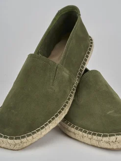 Mocassini camoscio verde