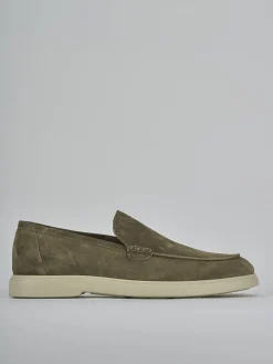 Mocassini camoscio verde