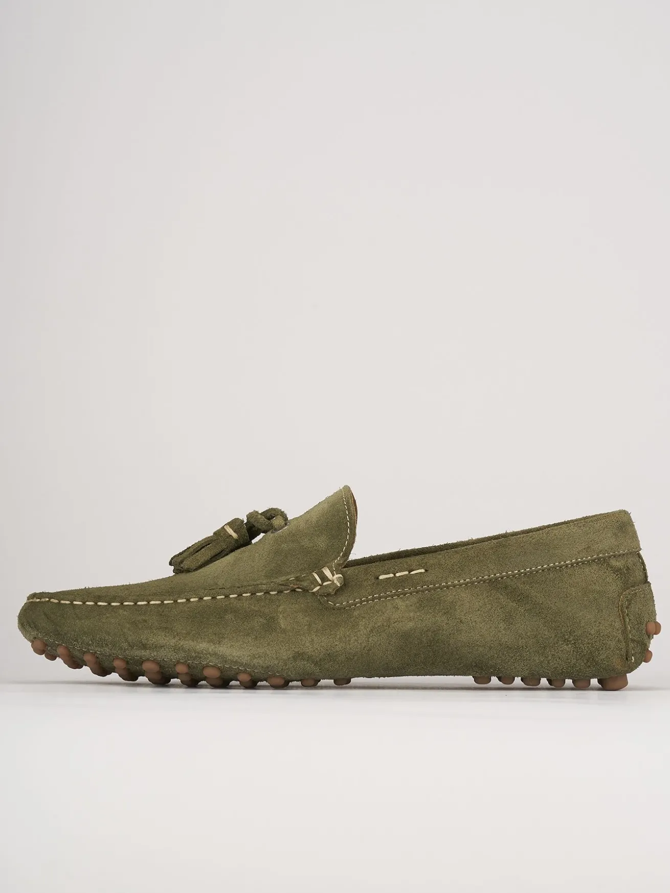 Mocassini camoscio verde