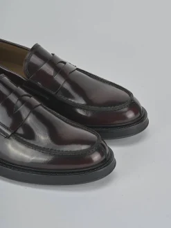 Mocassini pelle bordo'