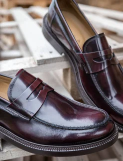 Mocassini pelle bordo'