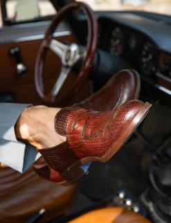 Mocassini pelle marrone